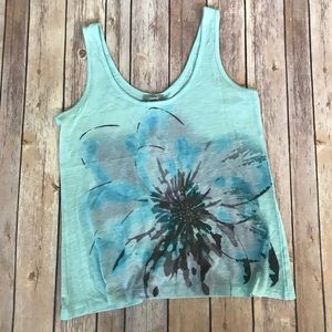 Delia*s Blue Floral Tanktop